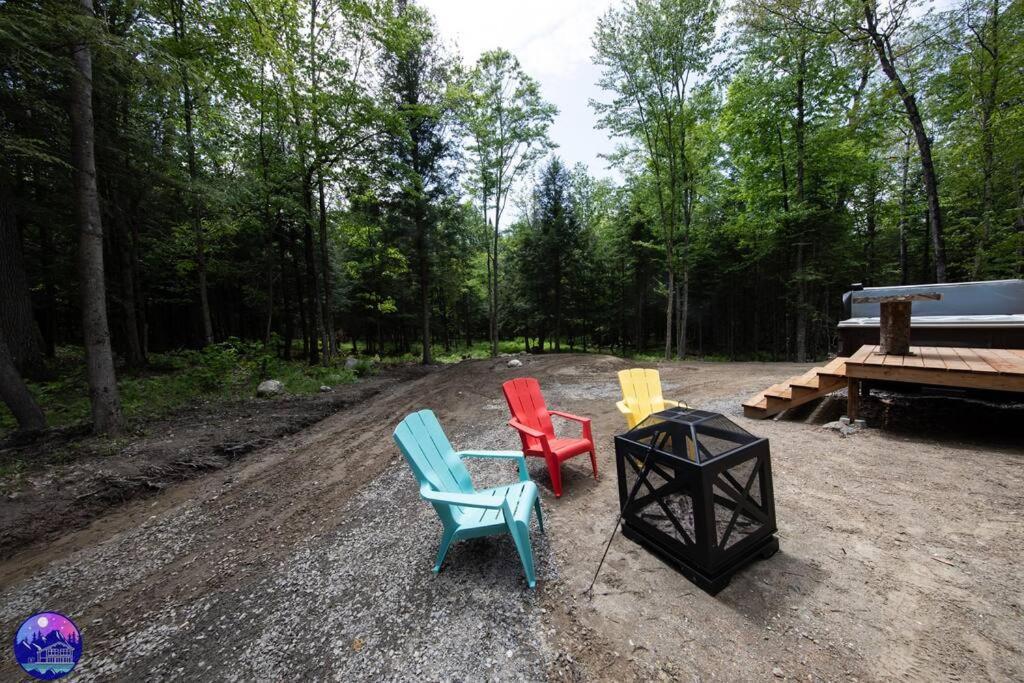 Chalet Deschamps- Spa- Chien Accepte- Nature- Estrie Mansonville Экстерьер фото